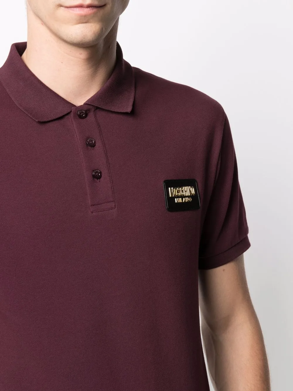 фото Moschino рубашка поло с логотипом