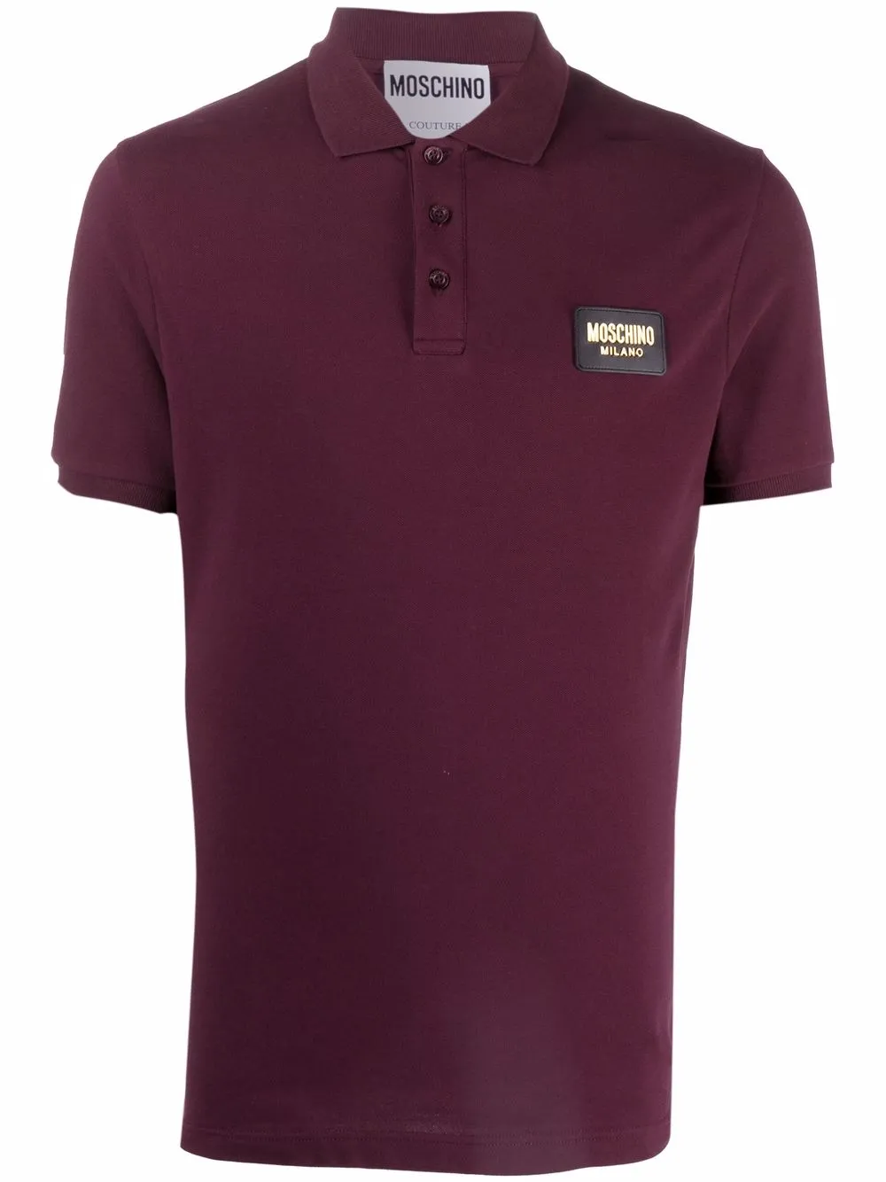 фото Moschino рубашка поло с логотипом