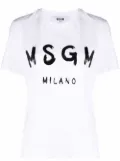 MSGM logo-print T-shirt - White