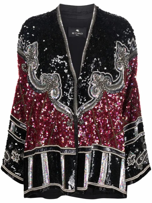 sequin embellished jacket