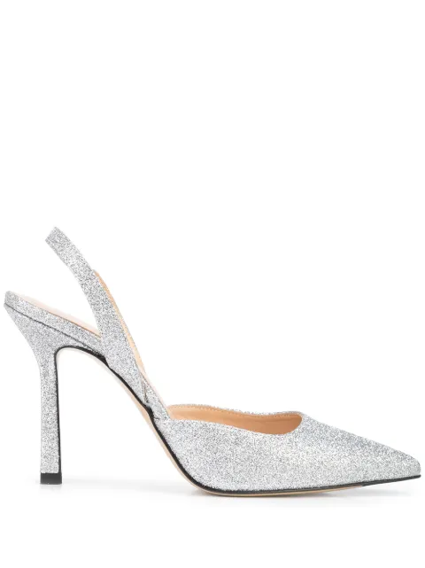 Madison.Maison slingback glitter pumps
