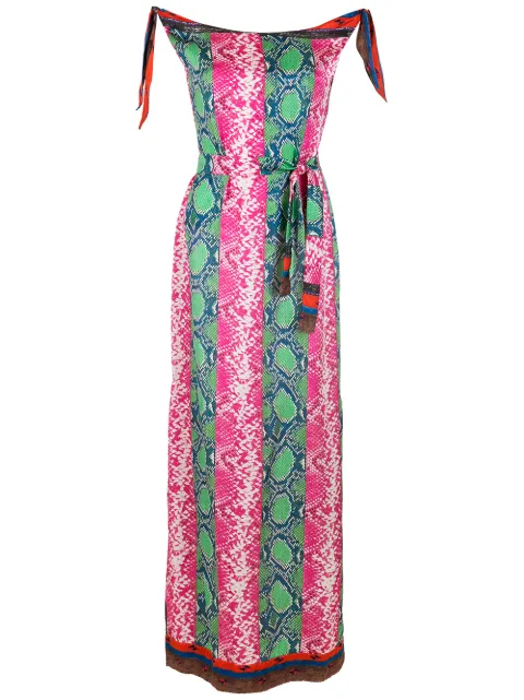 Amir Slama printed silk maxi dress