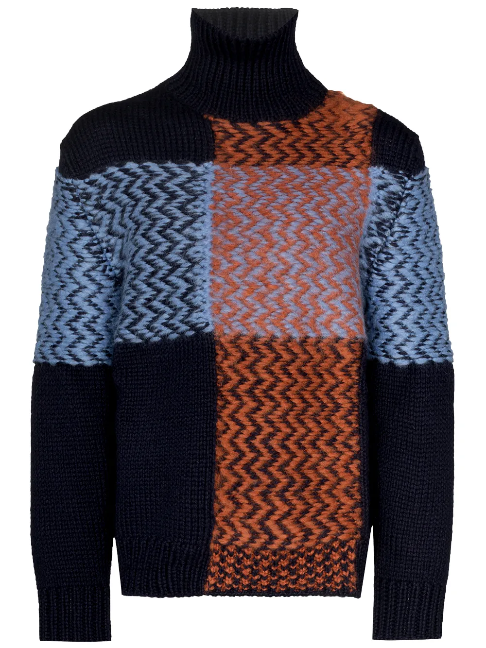 

Jil Sander suéter tejido en intarsia - Azul