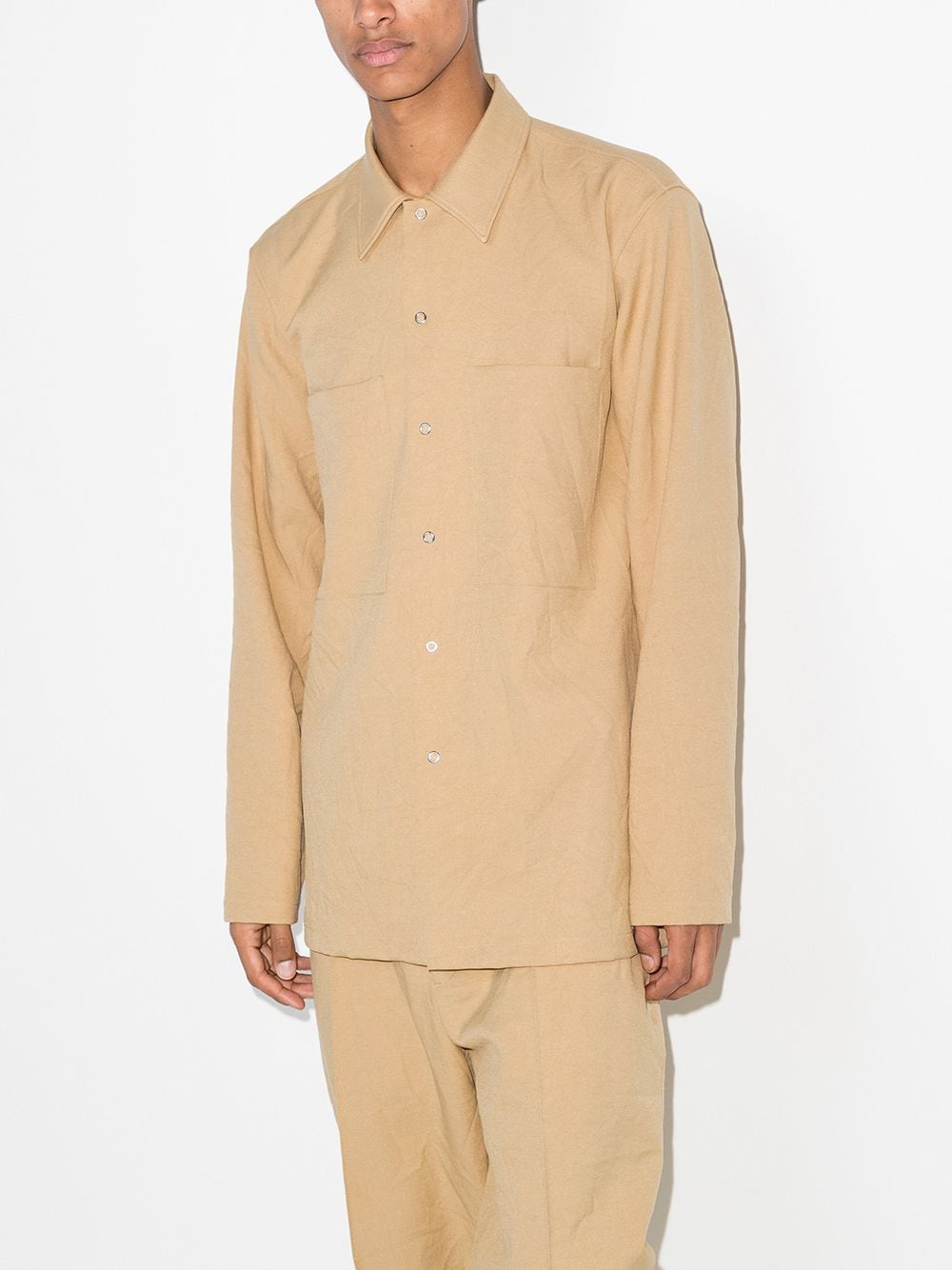 фото Jil sander рубашка с длинными рукавами и нагрудным карманом