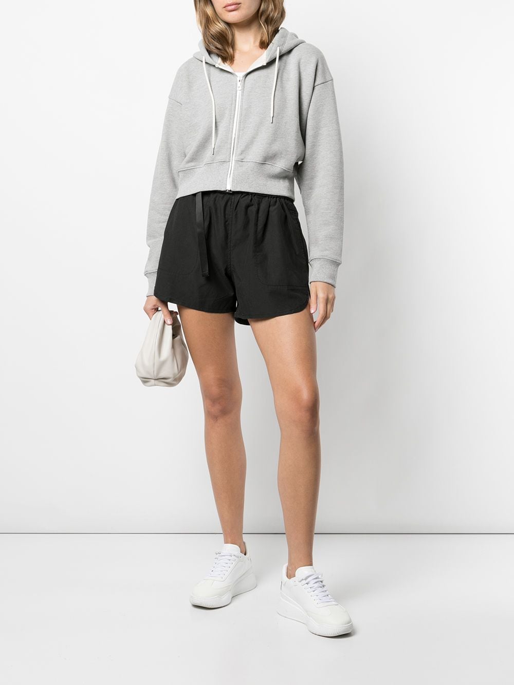 John Elliott Katoenen shorts - Zwart