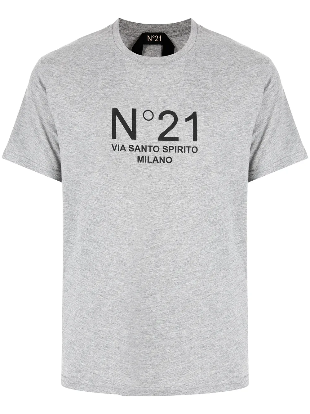 

Nº21 playera con logo estampado - Gris