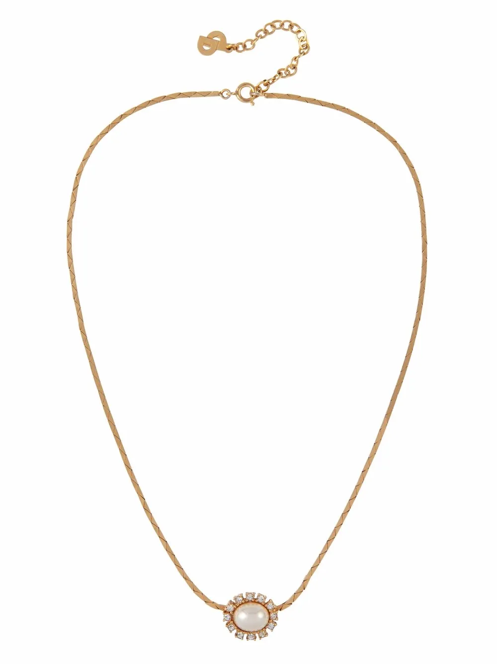 Christian Dior Pre-Owned 1980s pre-owned faux-pearl pendant necklace | Image 2