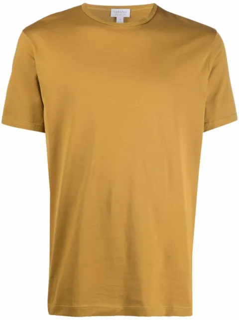 Sunspel 라운드 넥 반소매 티셔츠