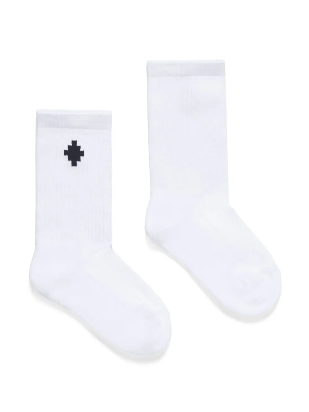 Marcelo Burlon County Of Milan Kids' High Logo-jacquard Cotton Socks In White