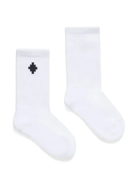 Marcelo Burlon County Of Milan Kids High logo-jacquard cotton socks