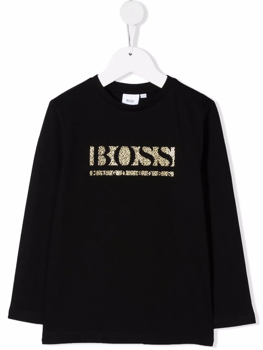 

BOSS Kidswear playera con logo estampado - Negro