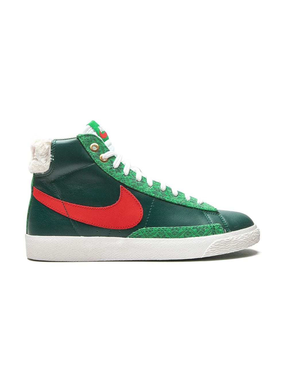 Shop Nike Blazer Mid "christmas Sweater" Sneakers In Green