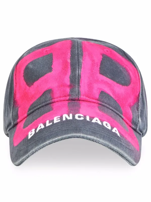 Balenciaga BB spray-paint Baseball Cap - Farfetch