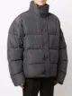 Balenciaga embroidered logo puffer jacket
