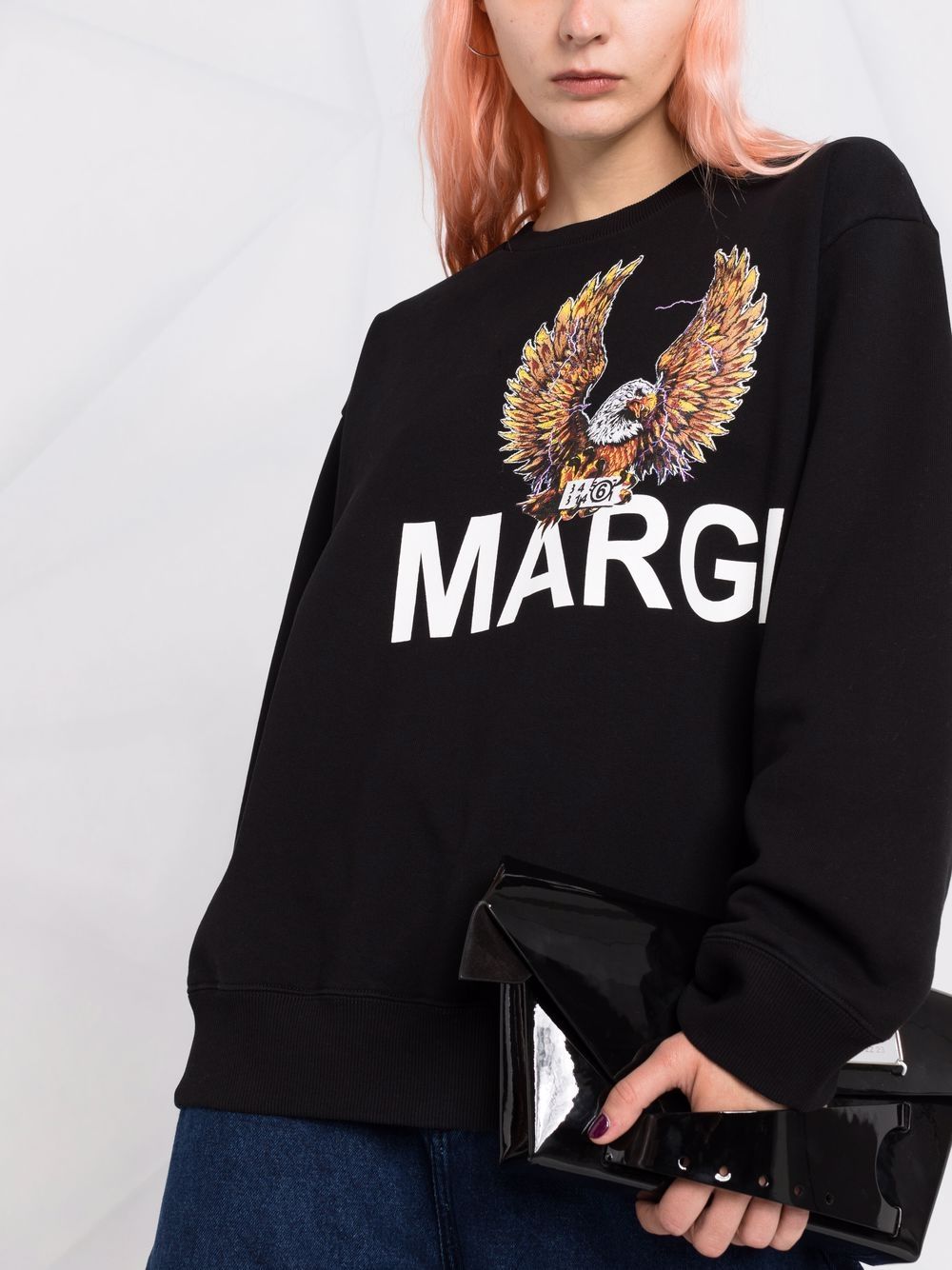 фото Mm6 maison margiela свитер с принтом