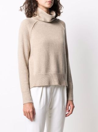 high neck wool-blend jumper展示图