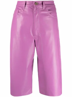 Nanushka Leather \u0026 Faux Leather Shorts 