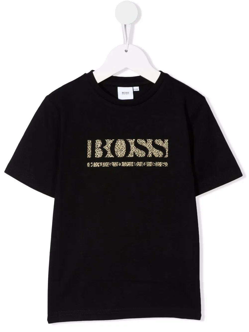 

BOSS Kidswear playera con logo estampado - Negro