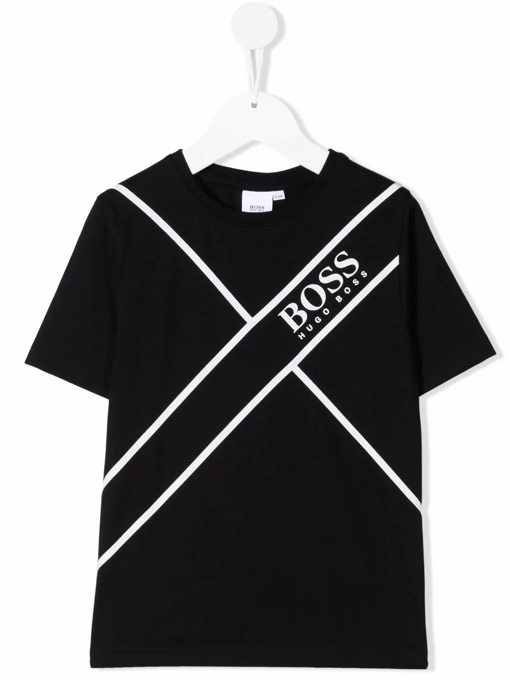 

BOSS Kidswear playera con logo estampado - Negro