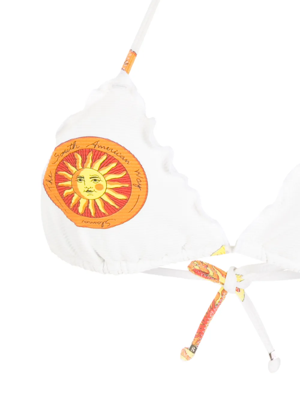Amir Slama Printed Bikini Set In Weiss