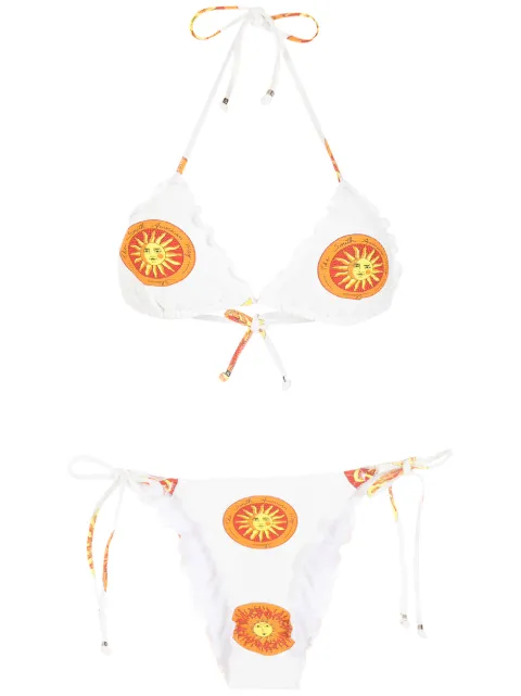 Amir Slama Bikini mit grafischem Print