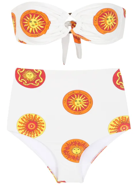 Amir Slama bikini Biquini à imprimé graphique