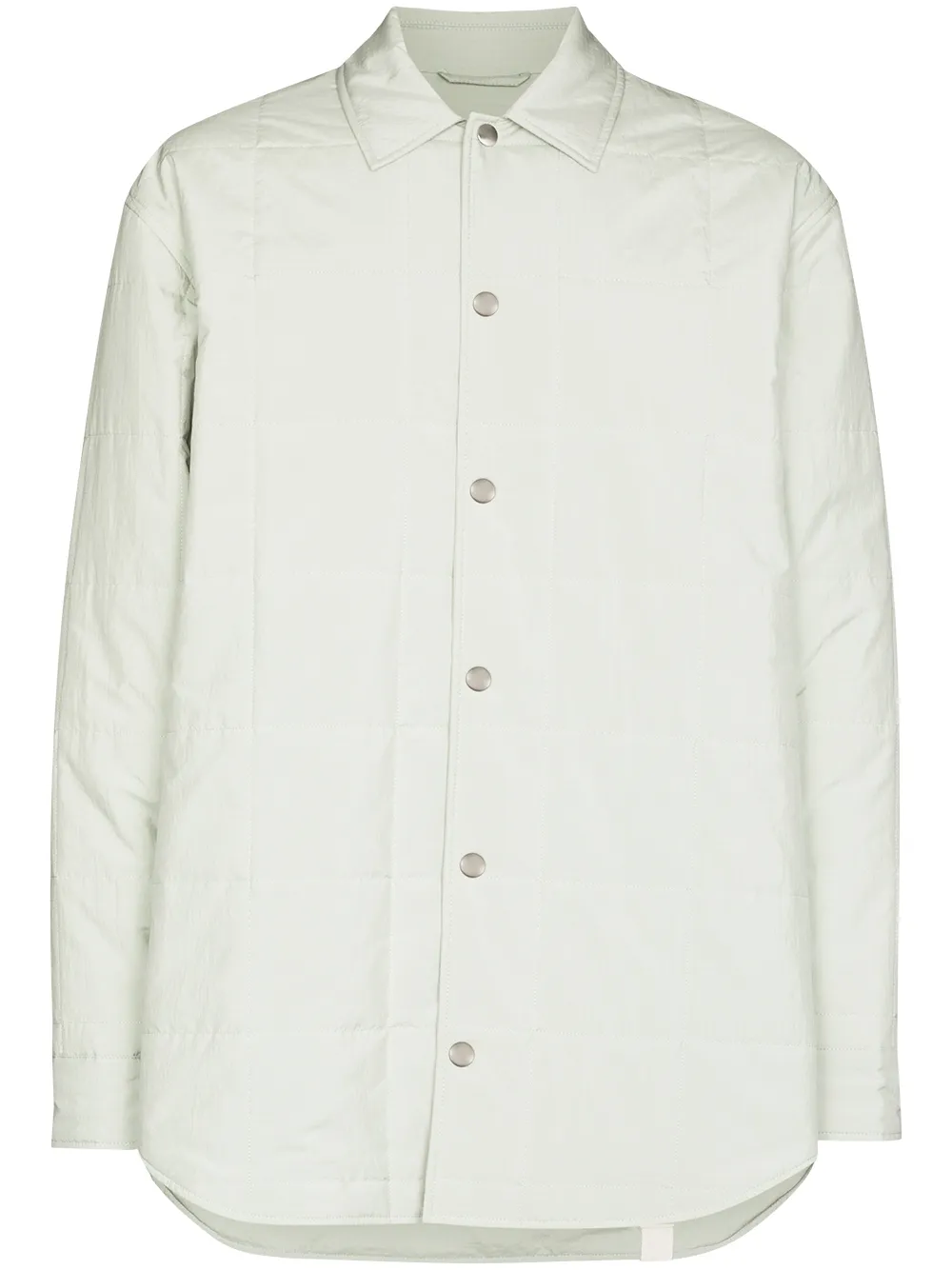 

Jil Sander quilted padded buttoned shirt jacket - Blue