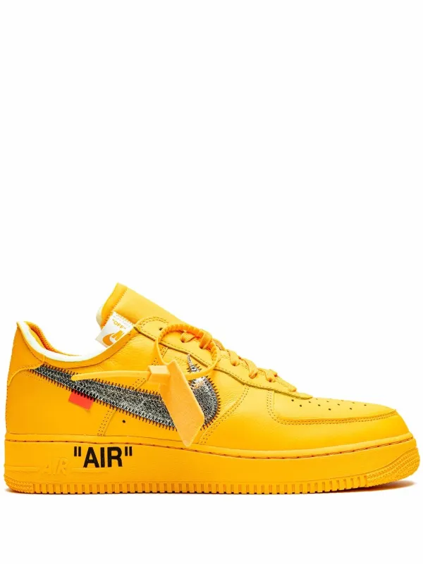 Air Force 1 x OFF-WHITE University Gold Sneakers/Shoes DD1876-700 (US 7½)