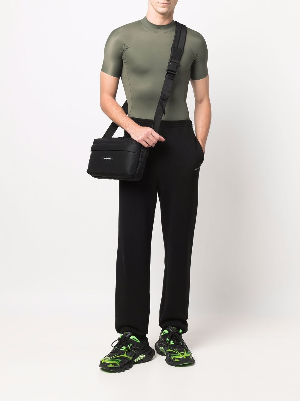 Balenciaga Getailleerd T-shirt - Groen