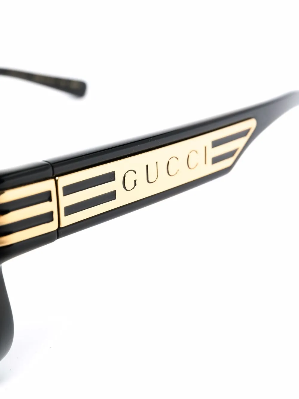 фото Gucci eyewear солнцезащитные очки в массивной оправе с логотипом