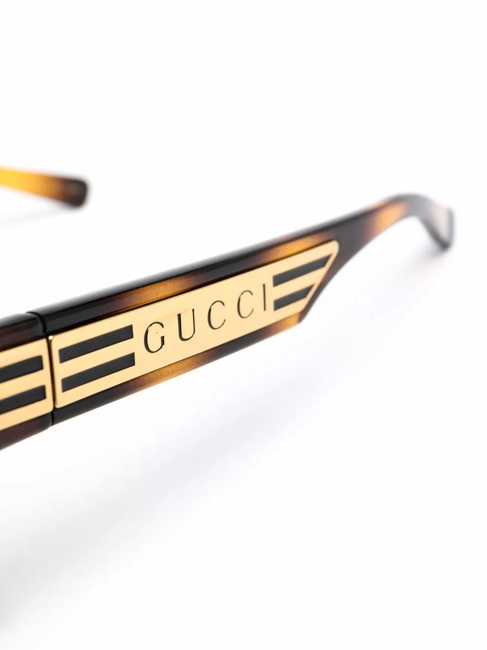 фото Gucci eyewear солнцезащитные очки в массивной оправе с логотипом