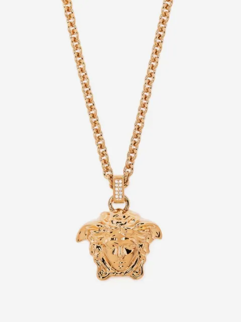 Versace La Medusa crystal necklace