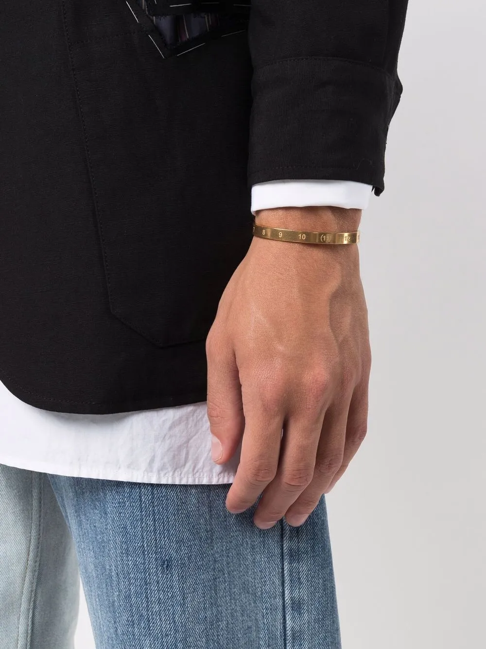 Maison Margiela Armband met gegraveerd nummer - Goud