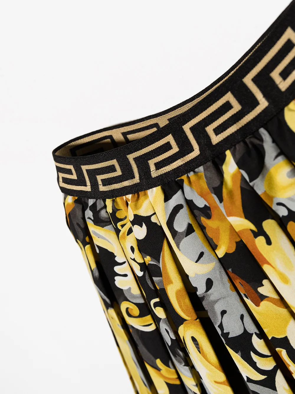 фото Versace kids плиссированная юбка с принтом baroque