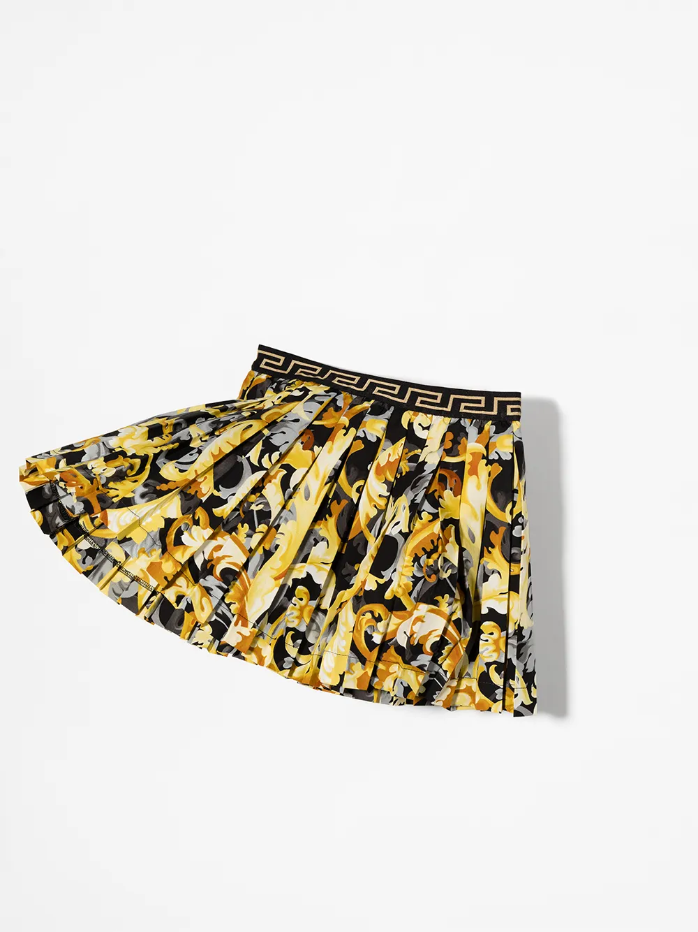 фото Versace kids плиссированная юбка с принтом baroque