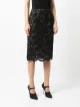 Nº21 scalloped lace-detail skirt