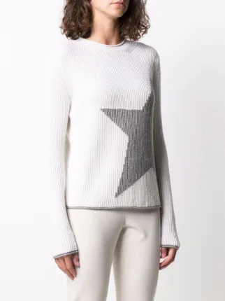 ribbed-knit star sequin jumper展示图