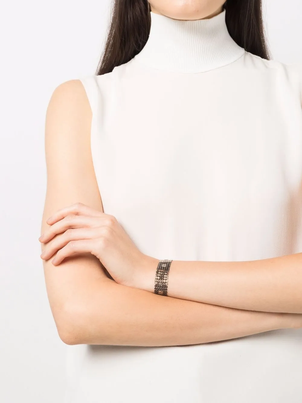 Givenchy Pre-Owned 1990s two-tone chainmail bracelet | Image 2