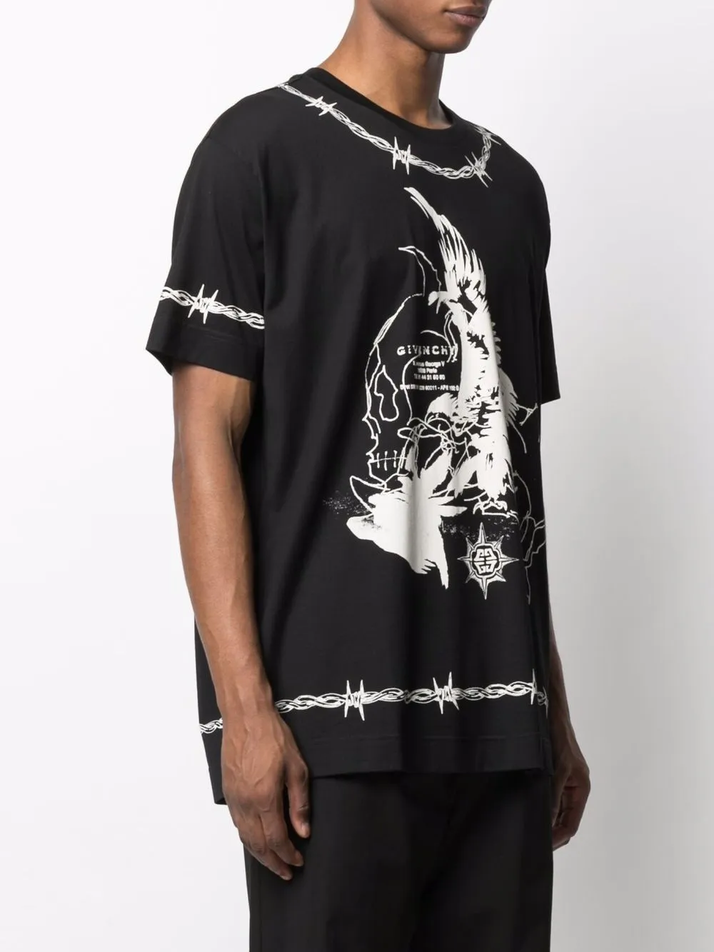фото Givenchy футболка gothic с короткими рукавами