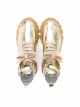 Monnalisa metallic lace-up chunky boots