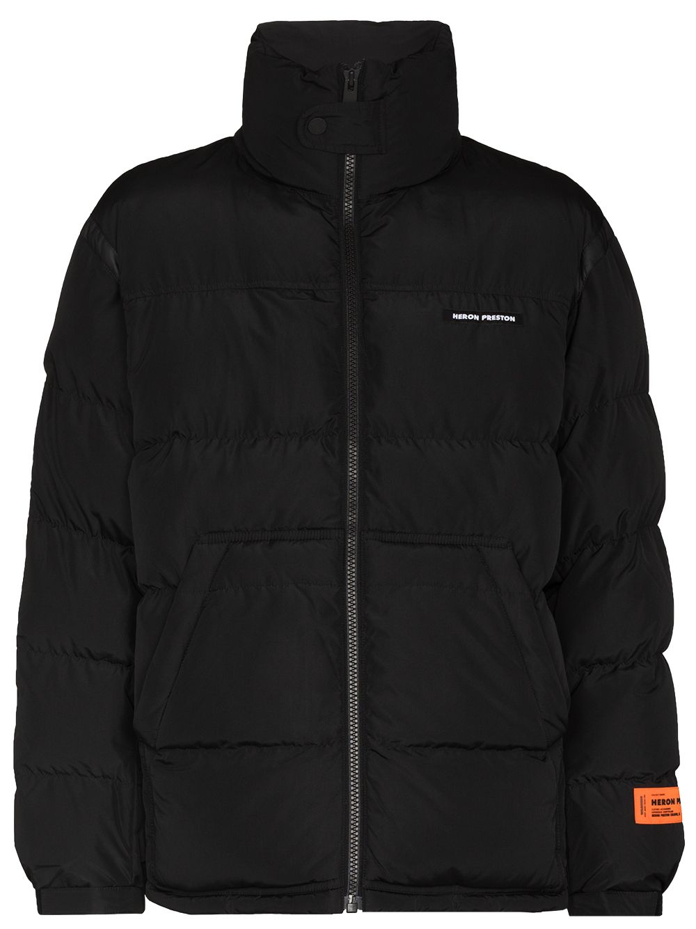 фото Heron preston logo-patch padded jacket