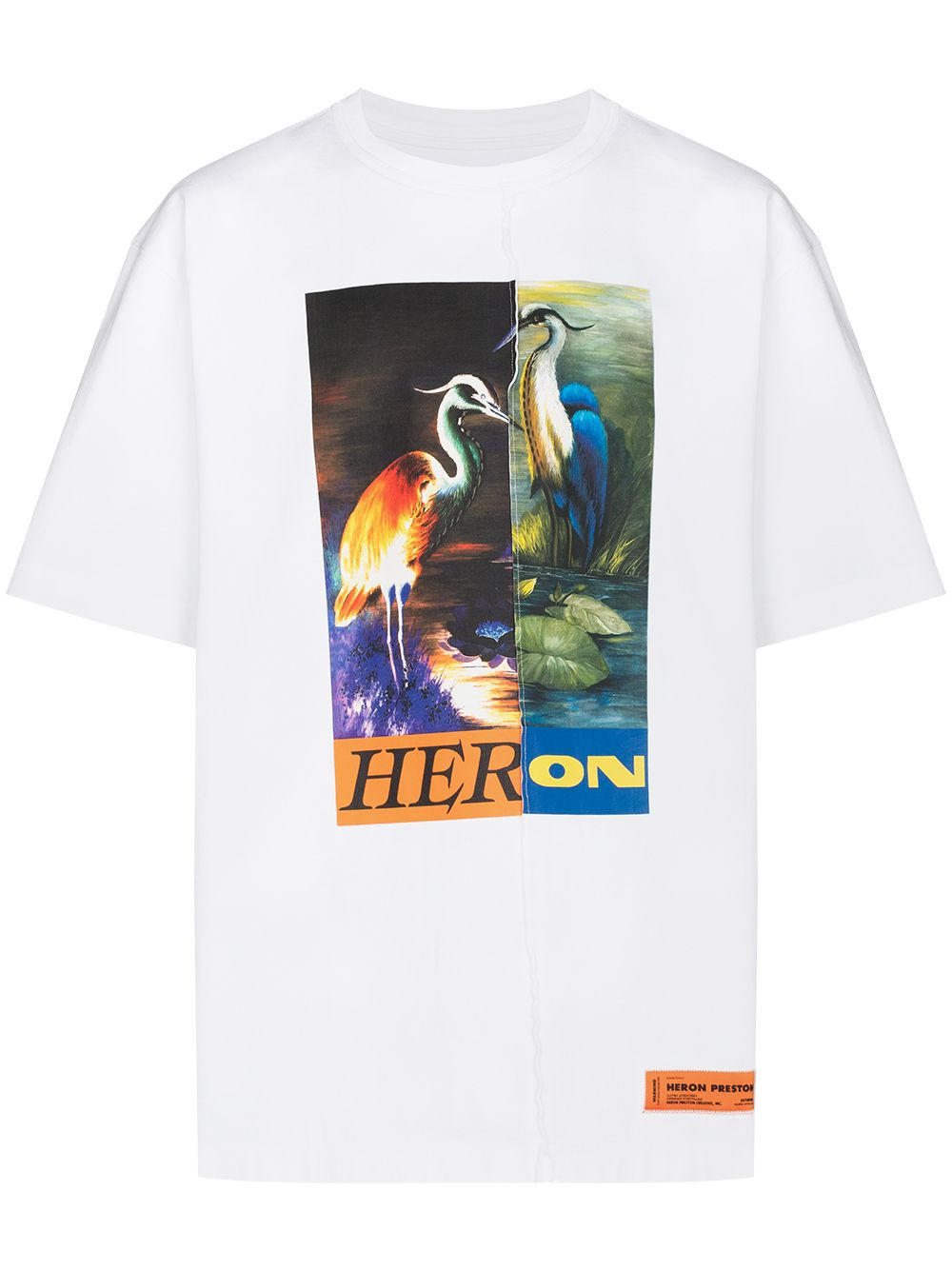 фото Heron preston футболка с принтом