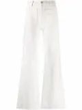 Nili Lotan Florence high-waist flared jeans - White