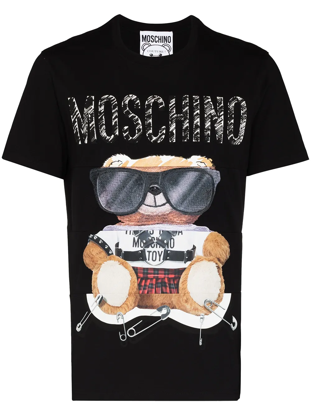 фото Moschino футболка sunglasses teddy bear