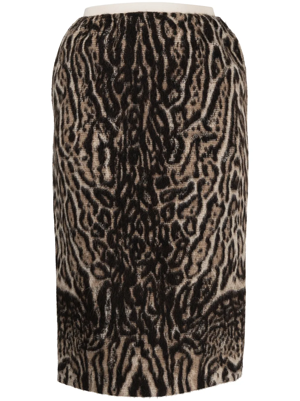 

Nº21 animal-print midi skirt - Marrón
