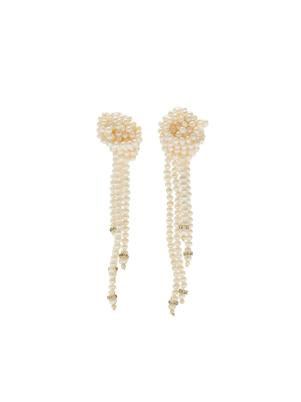 

éliou Nadine pearl-embellished clip-on earrings - Gold