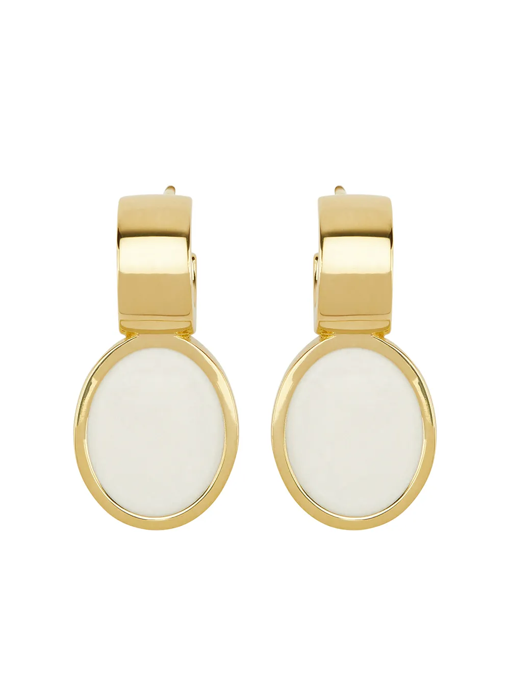 

Simone Rocha aretes con dije de camafeo - Dorado