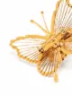 Monet Pre-Owned 1990s pear-embellished butterfly brooch