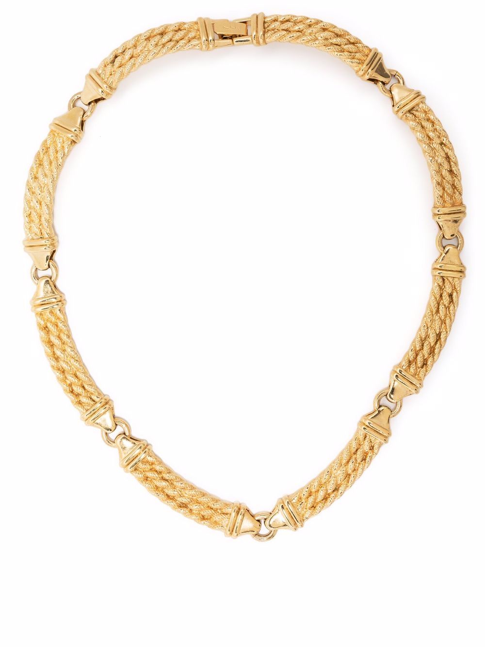 фото Pierre cardin pre-owned 1980s twist detailing chocker necklace