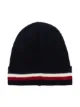 Moncler striped embroidered logo hat
